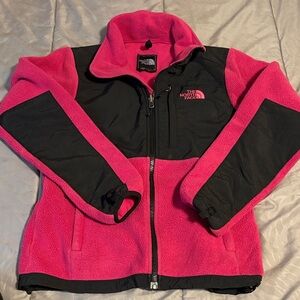 THE NORTH FACE Denali Black and Pink Fleece Jacket Size X Small